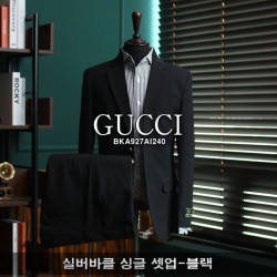 GUCCI 구찌 실버바클 싱글 셋업