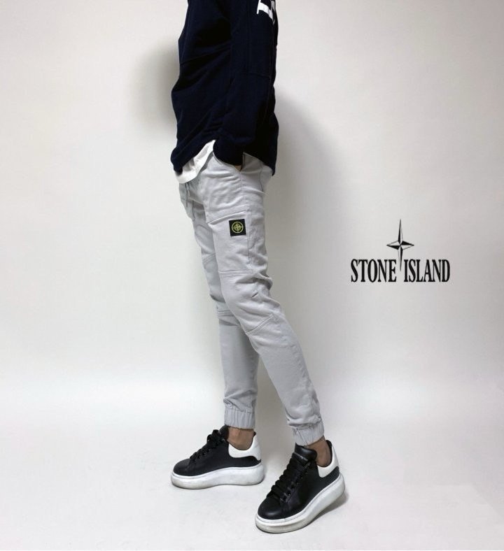 STONE ISLAND 스톤아일랜드 밴딩스판 조거카고바지 (고급워싱버젼)