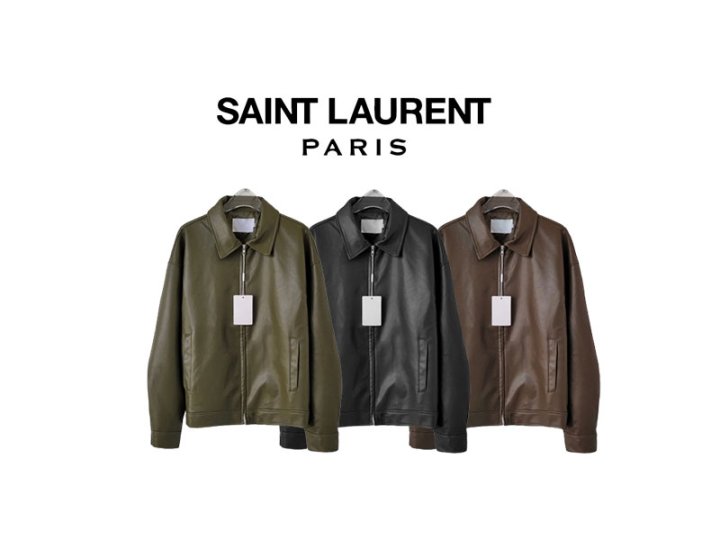 Saint Laurent 세인트로랑 비건 레더 오버핏 자켓