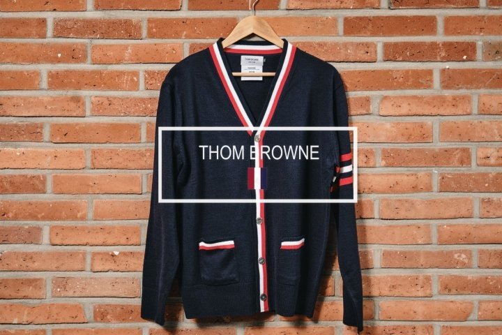 Thom Browne 톰브라운 캐시미어 삼선포인트 가디건