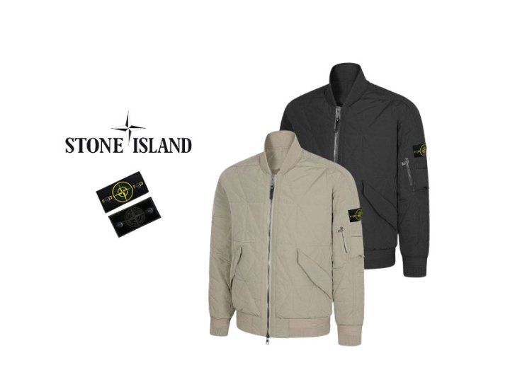 STONE ISLAND 스톤아일랜드 블루종 퀄팅 패딩