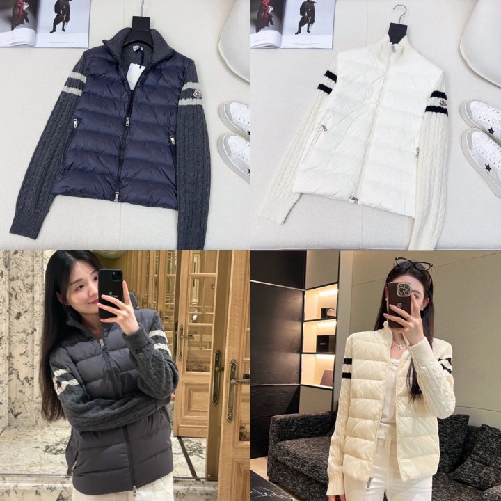 MONCLER 몽클레어 울 집업 가디건 니트 패딩