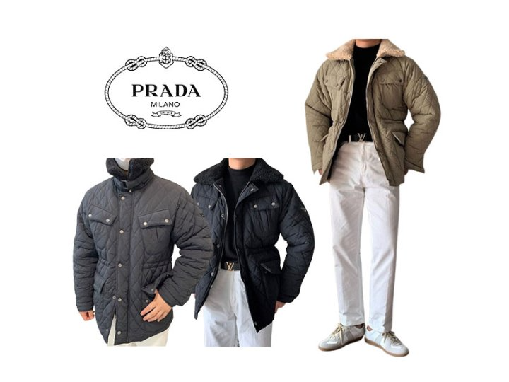 PRADA 프라다 7온스 양털 필드 패딩