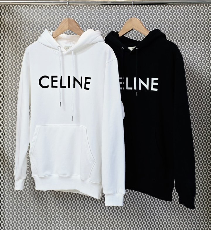 CELINE 셀린느  기모 후드 티셔츠 (2컬러)