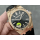 AUDEMARS PIGUET  오데마피게 로얄오크 50주년 한정판 금통 검판 가죽밴드 41mm 15510