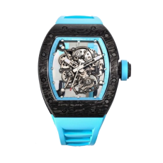 RICHARD MILLE 리차드밀 블랙 카본 뚜르비옹 블루 러버밴드 RM-055 (2color)