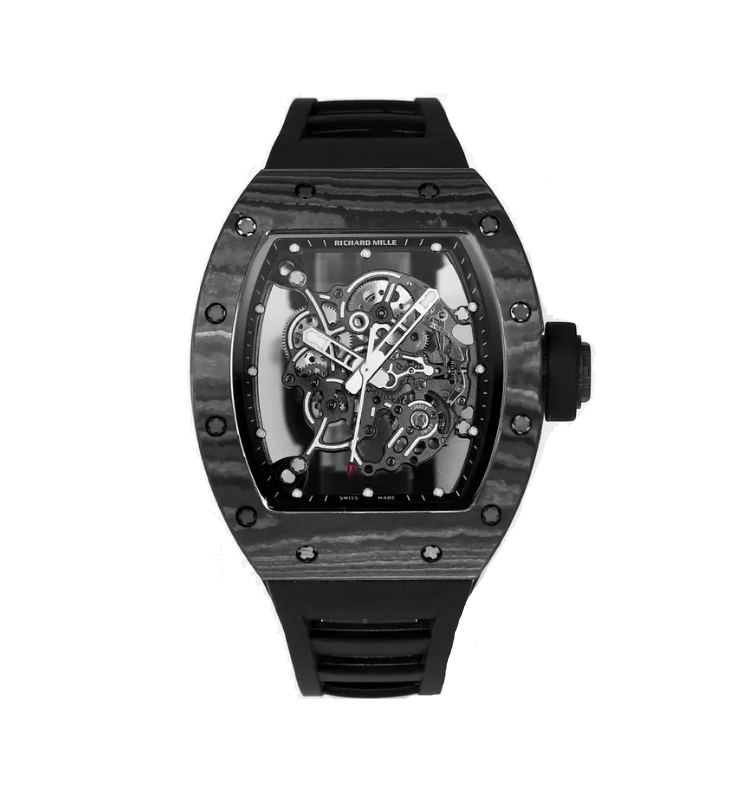 RICHARD MILLE 리차드밀 블랙 카본 뚜르비옹 러버밴드 RM-055 (3color)