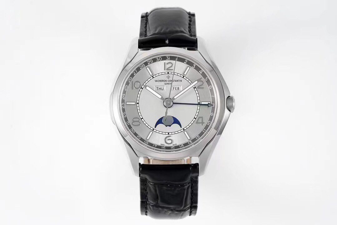 VACHERON CONSTANTIN 바쉐론 콘스탄틴 컴플리트 캘린더 실버 다이얼 40mm 4000E