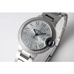 CARTIER 까르띠에 발롱 블루 드 까르띠에 다이아 베젤 33mm W4BB0028