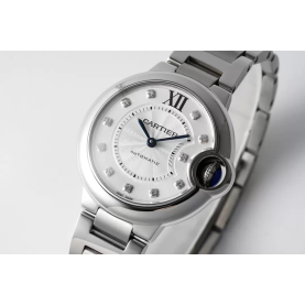 CARTIER 까르띠에 발롱 블루 드 까르띠에 다이아 다이얼 33mm WSBB0021