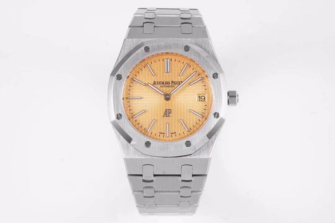 AUDEMARS PIGUET  오데마피게 로얄오크 뚜르비옹 스틸 골드다이얼