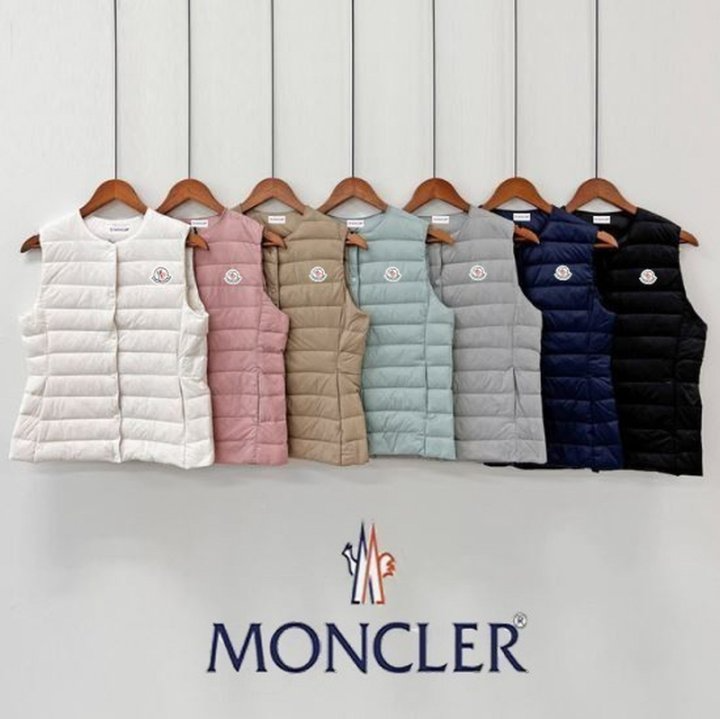 MONCLER 몽클레어 우먼스 덕다운 패딩조끼