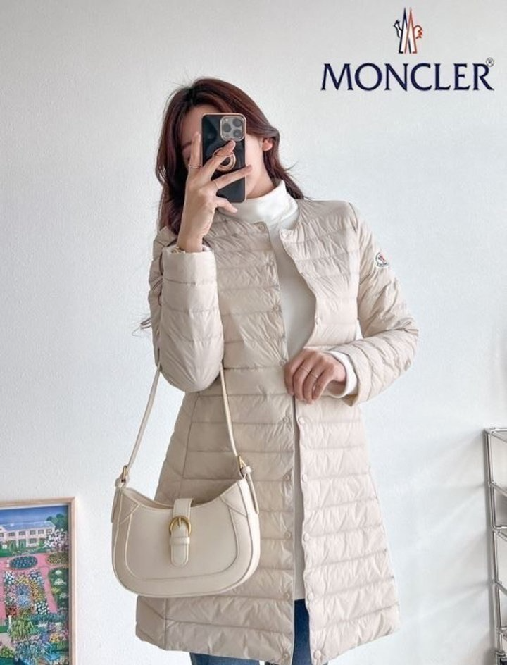 MONCLER 몽클레어 덕다운 경량 롱패딩