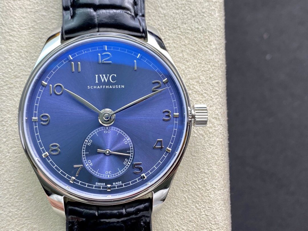 IWC 아이더블유씨  포르투기저 크로노 실버 블루다이얼