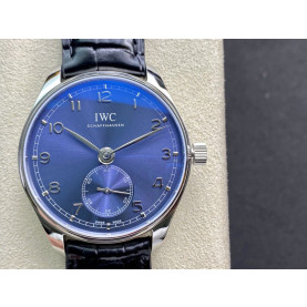 IWC 아이더블유씨  포르투기저 크로노 실버 블루다이얼