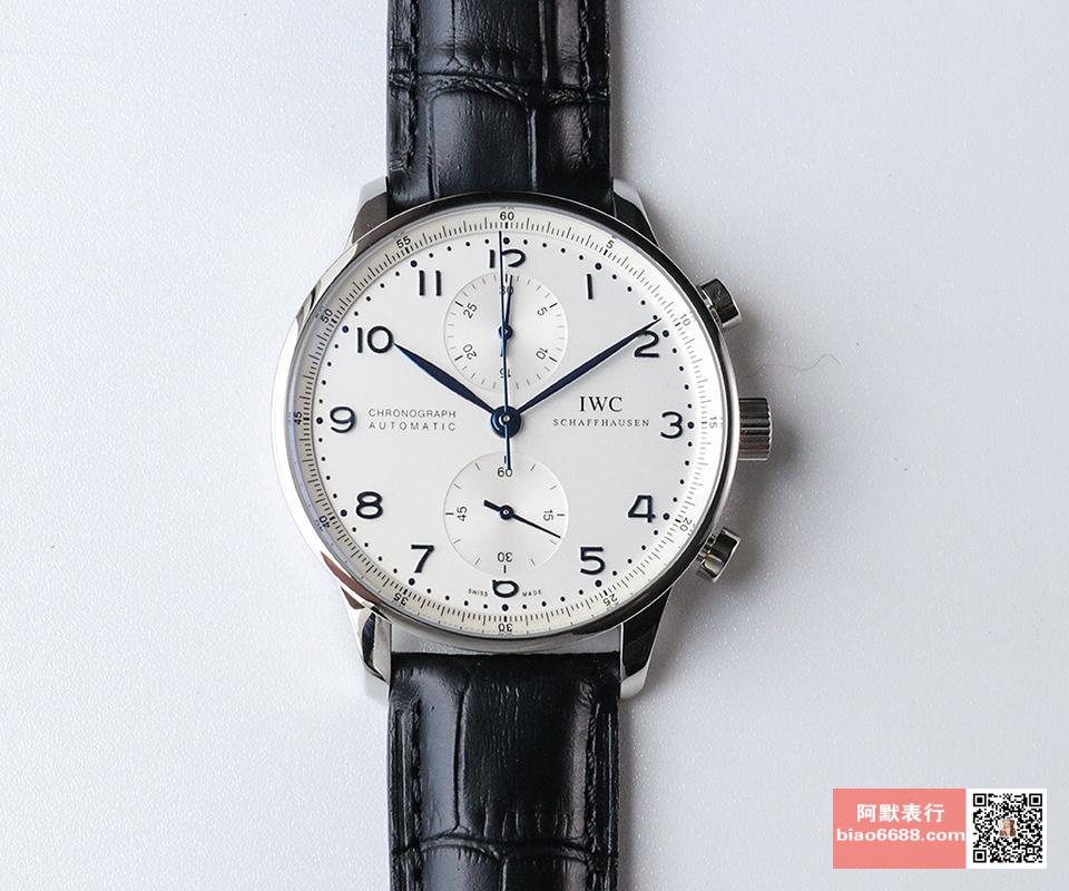 IWC 아이더블유씨 포르투기저 크로노 화이트골드 화이트다이얼 블루핸즈