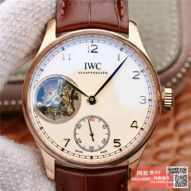 IWC 아이더블유씨 포르투기저 뚜르비옹 로즈골드 화이트다이얼