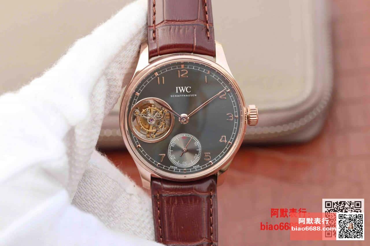 IWC 아이더블유씨 포르투기저 뚜르비옹 오토매틱 로즈골드 그레이다이얼