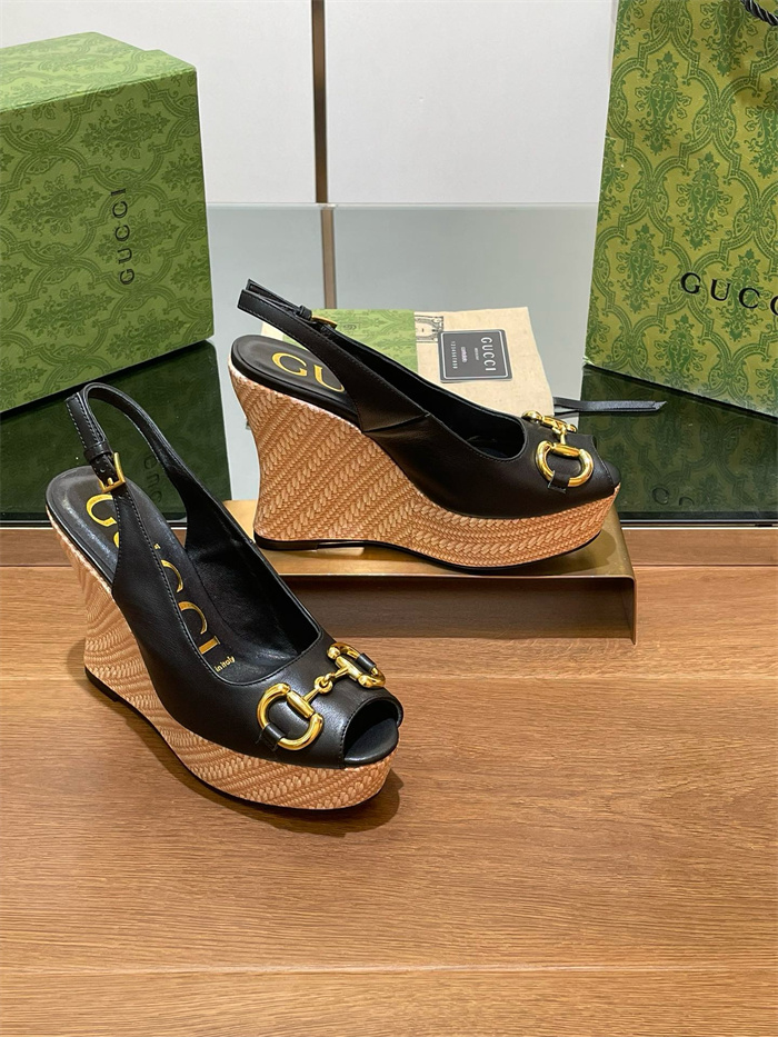 GUCCI 구찌 여성용 샌들 (굽높이11.8CM) G84631-1 2024/신상 블랙,화이트 2color