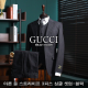 GUCCI 구찌 아론 울 스트라이프 3피스 싱글 셋업