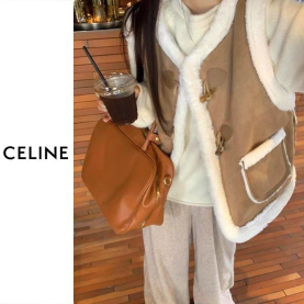 CELINE 셀린느 보아 밍크베스트