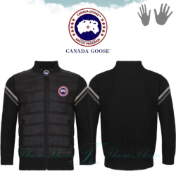 CANADA GOOSE 캐나다구스 션 패딩 니트 집업