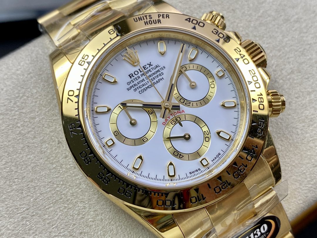 ROLEX 로렉스 데이토나 금통 화이트 다이얼 m116508-0004