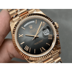 ROLEX 로렉스 데이데이트 로즈 골드 검판 40mm m228238