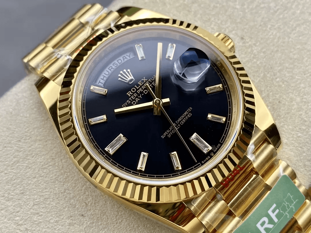 ROLEX 로렉스 데이데이트 검판 다이아 다이얼 옐로우골드 10P 40mm