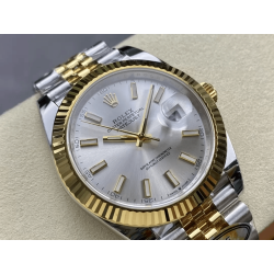 ROLEX 로렉스 데이저스트 실버 다이얼 콤비 쥬빌레 41mm