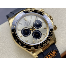 ROLEX 로렉스 텅스텐 크로노그래프 데이토나 샴폐인 다이얼 옐로우 골드 러버밴드 m126515