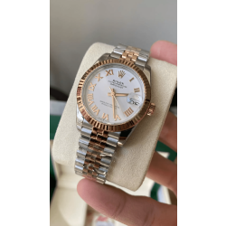 ROLEX 로렉스 여성용 데이저스트 화이트 로만 다이얼 로즈골드 콤비 31mm 278271