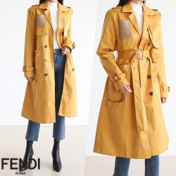 FENDI 펜디 엘로우 롱코트