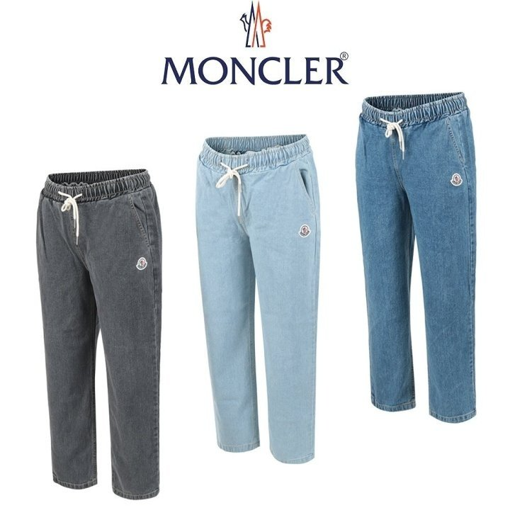 MONCLER 몽클레어 밴딩 와이드데님