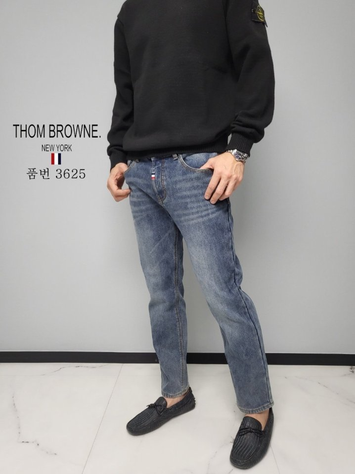 THOM BROWNE 톰브라운 융기모 청바지