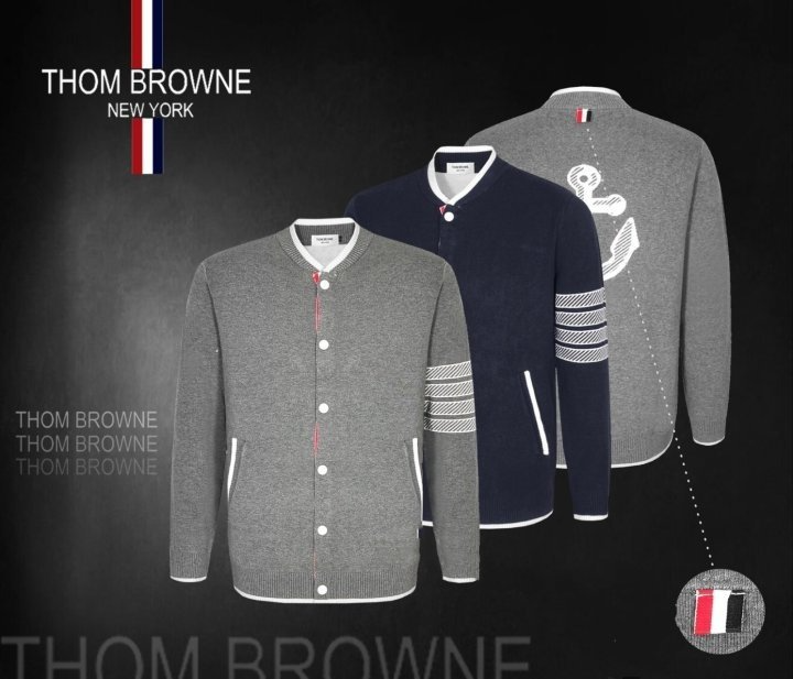 THOM BROWNE 톰브라운 버튼 니트자켓