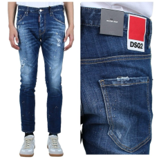 DSQUARED2 디스퀘어드2 레드사각 패치 락싱 워싱진