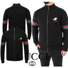 GUCCI 구찌 비패치 하이넥 울니트 집업
