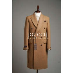 GUCCI 구찌 프리미엄 헤링본 울100% 코트