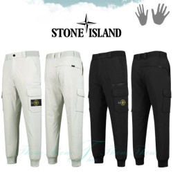 STONE ISLAND 스톤아일랜드 슬림핏 조거 패딩 팬츠