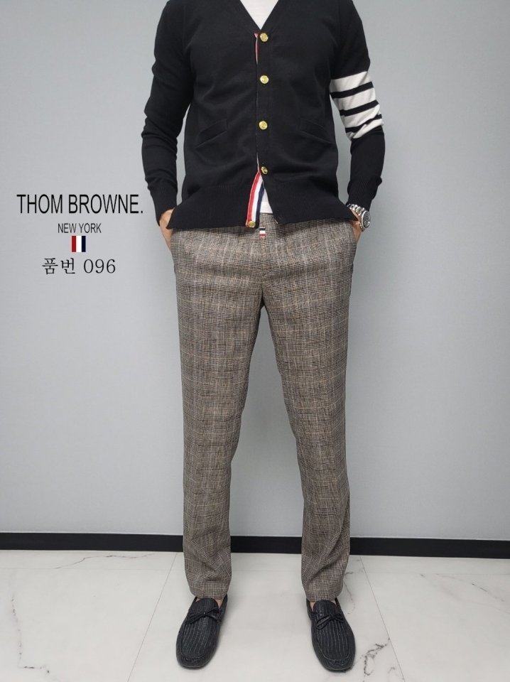 THOM BROWNE 톰브라운 체크 슬렉스