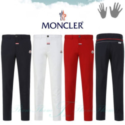 MONCLER 몽클레어 슬림핏 투포인트 라인 기모 밴딩 팬츠