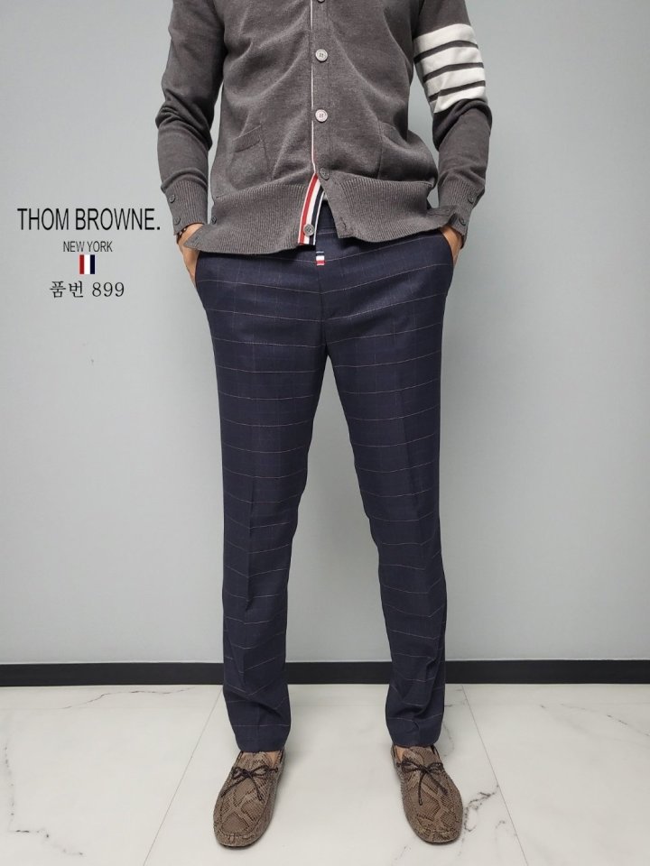 THOM BROWNE 톰브라운 체크 슬렉스