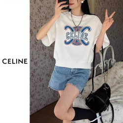 ●2월 판매 9위● CELINE 셀린느 멀티컬러 5부 맨투맨 3COLOR