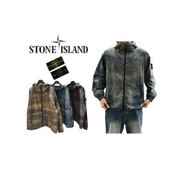 STONE ISLAND 스톤아일랜드 쉐도우 물나염 바람막이