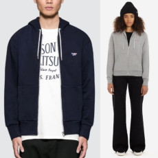 MAISON KITSUNE 메종키츠네 트리컬러 후드집업