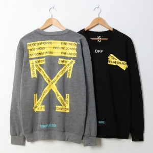 ●10월 판매 18위● OFF-WHITE 오프화이트 옐로우 맨투맨