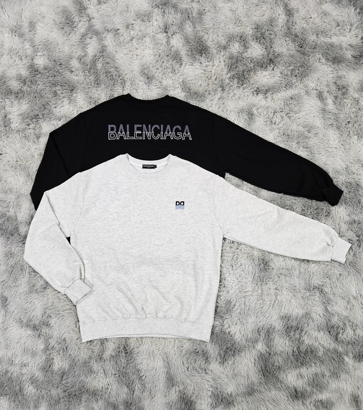 BALENCIAGA 발렌시아가 투톤 자수 맨투맨