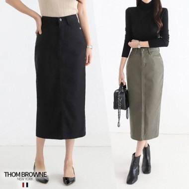 THOM BROWNE 톰브라운 롱 스커트 2COLOR