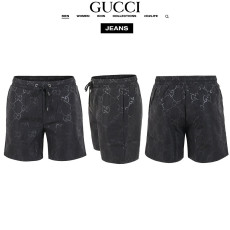 GUCCI 구찌 블랙 자가드 스윔 팬츠